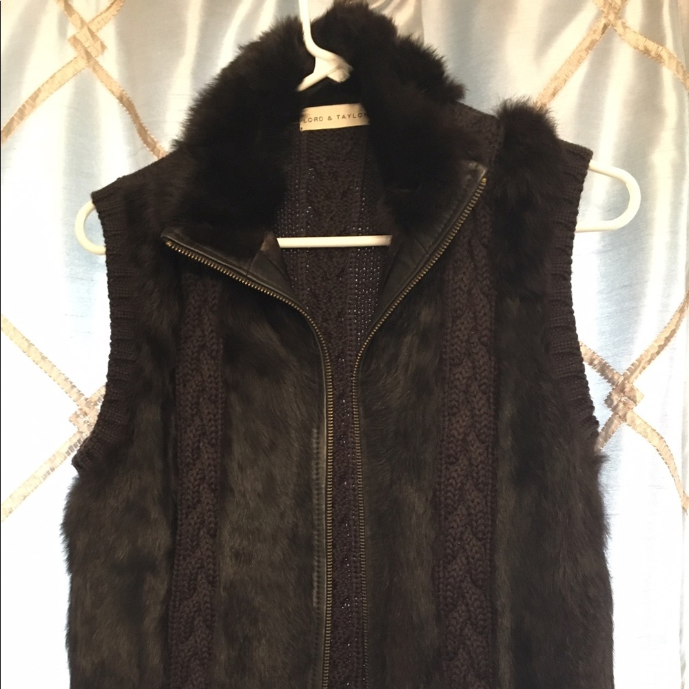 Faux fur vest - Lord & Taylor